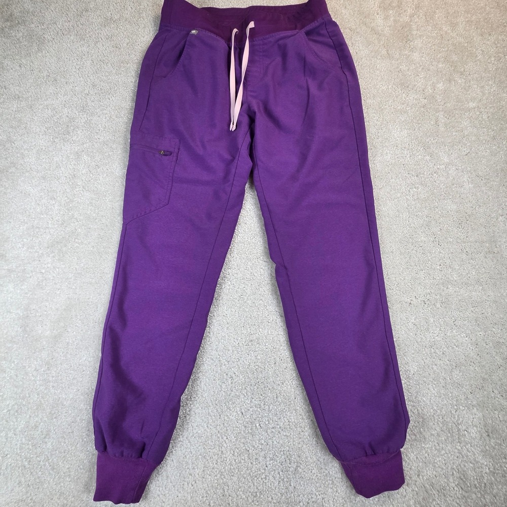 Figs Technical Collection Purple Zamora Jogger Scrub Pants Women Small